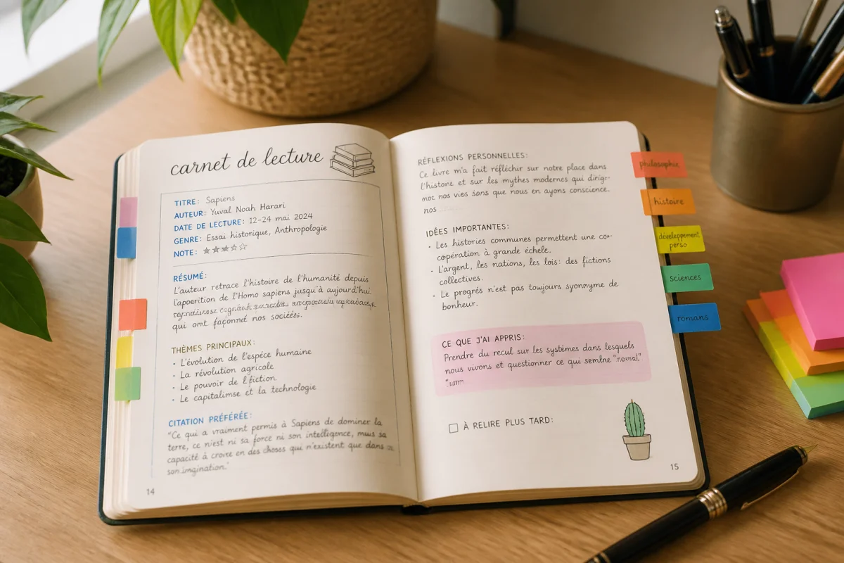 comment faire un carnet de lecture